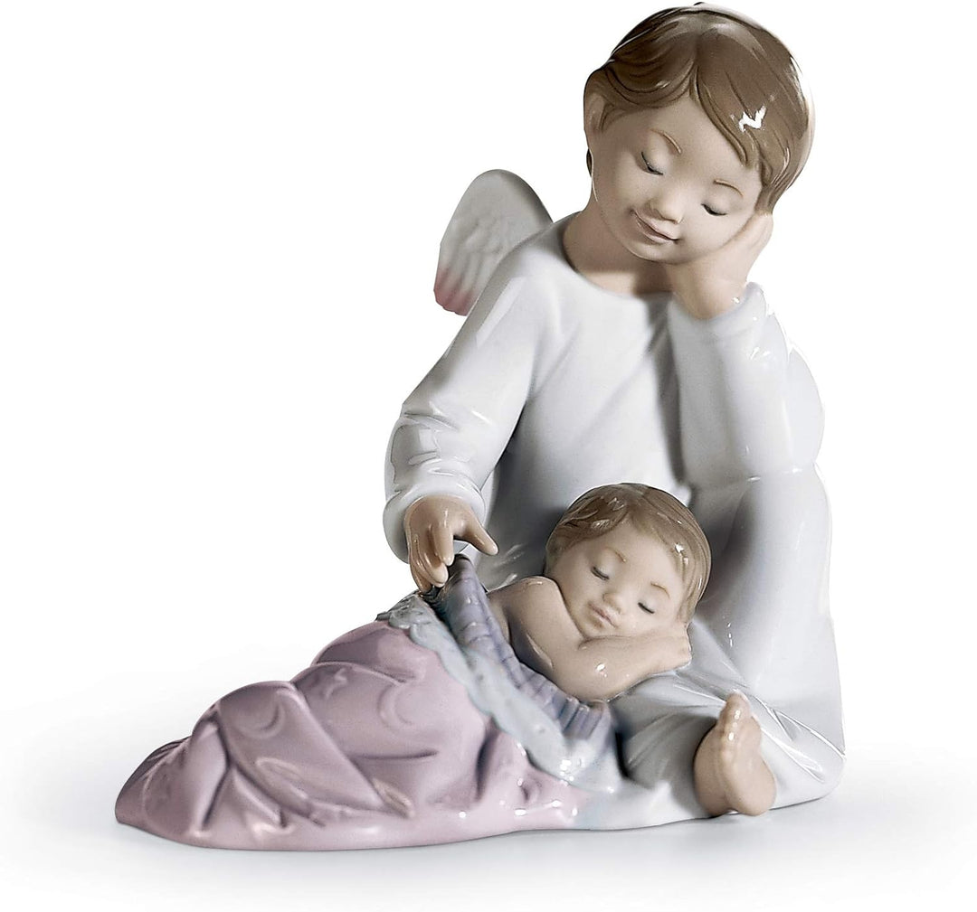 LLADRÓ Figur Mein Schutzengel. Rosa. Schutzengel. Porzellan.