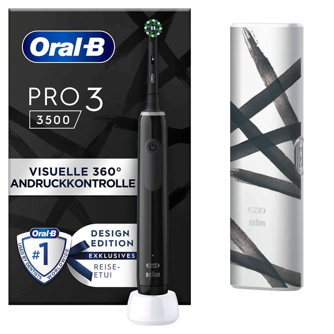 Oral-B PRO 3 3500 Elektrische Zahnbürste/Electric Toothbrush, mit 3 Putzmodi und visueller 360° Andr