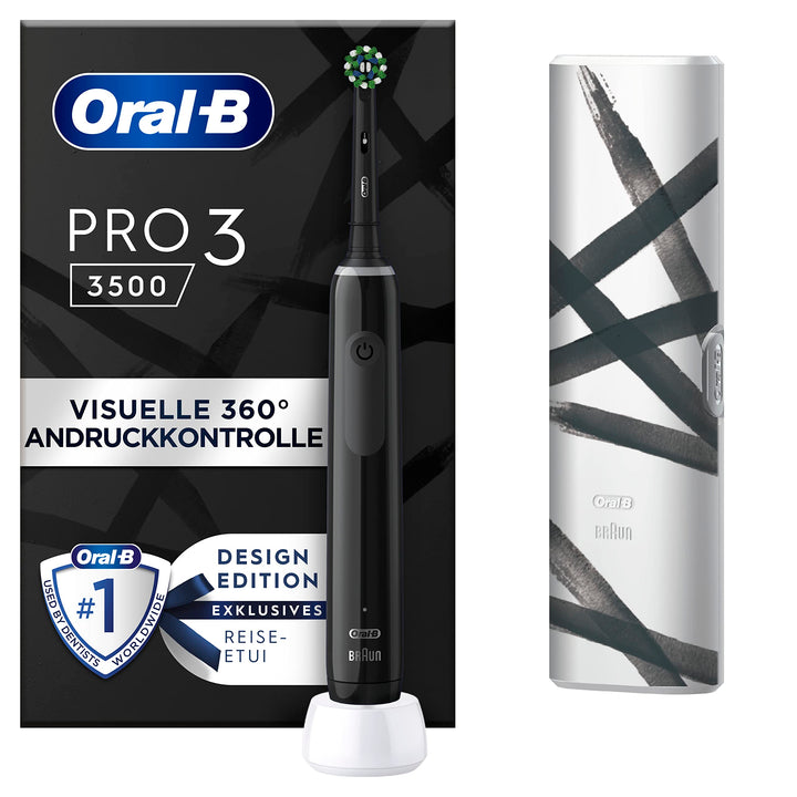 Oral-B PRO 3 3500 Elektrische Zahnbürste/Electric Toothbrush, mit 3 Putzmodi und visueller 360° Andr