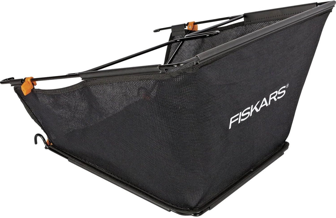 Fiskars Grasfangkorb für Fiskars Spindelmäher StaySharp Max, 18 Liter, StaySharp, Schwarz/Orange, 10