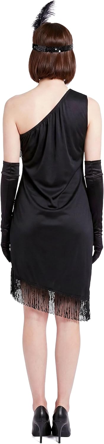 DEGUISE TOI Charleston Kleid schwarz-rot für Damen - Schwarz, S