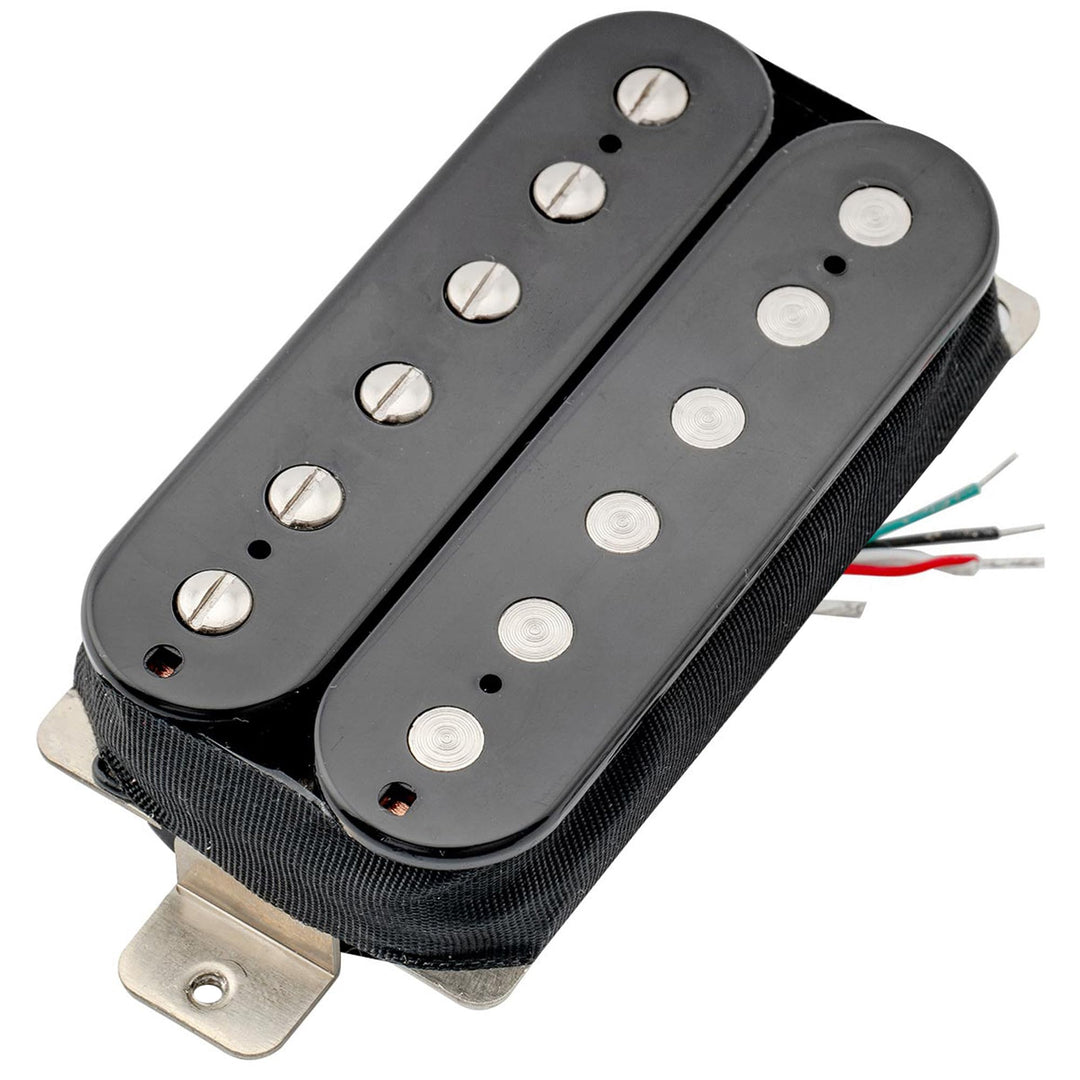 Artec HBA115 Alnico 5 Uncovered Humbucker Tonabnehmer Hals Pickup 8,4K für E-Gitarre, Schwarz, Hals