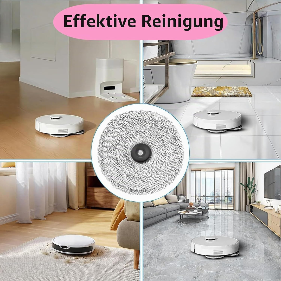 HIYOUNG Wischtücher mit Ersatzhalterung Zubehör für Dreame L10s Pro Ultra Heat/L10s Ultra Gen2/L10s