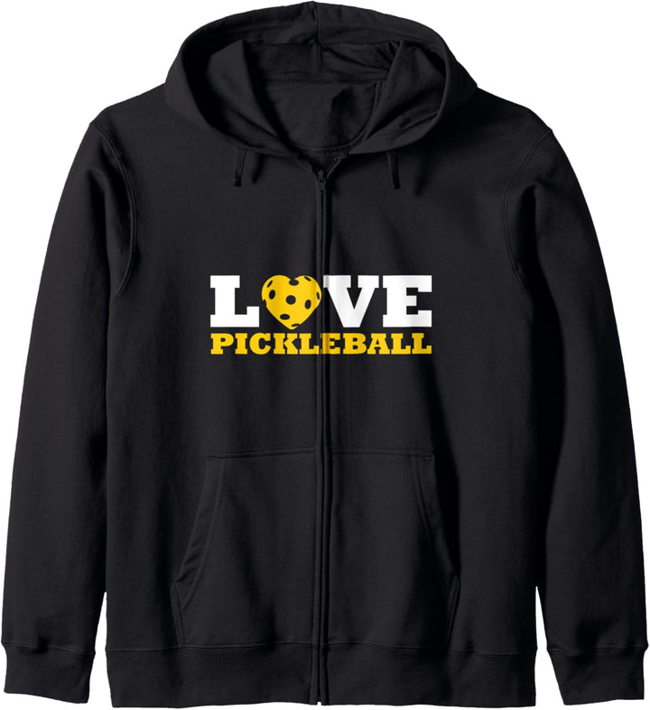 Liebe Pickleball Kapuzenjacke