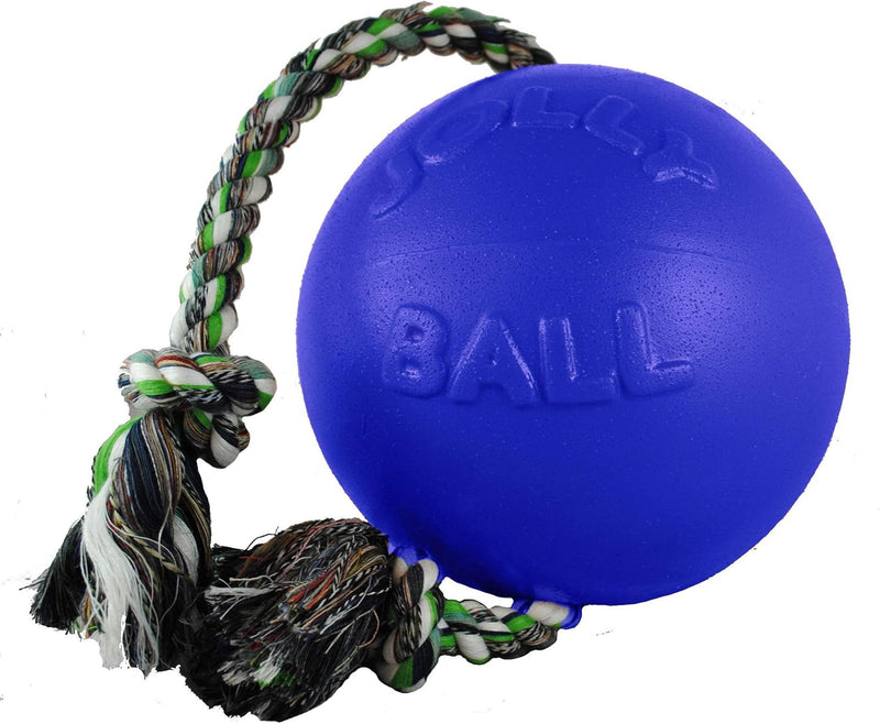 Horsemens Pride Inc. Jolly Haustiere Romp-N-Roll Jolly Ball - 8" Blue - Blau Clear, Unisex, HMP0665