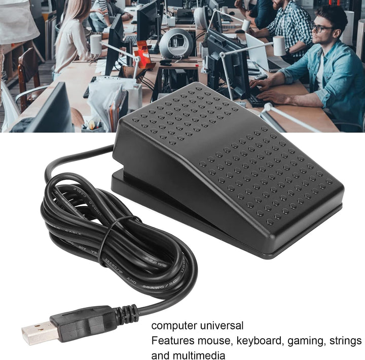 PC USB Fusspedal, Rutschfestes Einzelfusssteuerungs Tastatur Aktionsschalterpedal, Kundenspezifische
