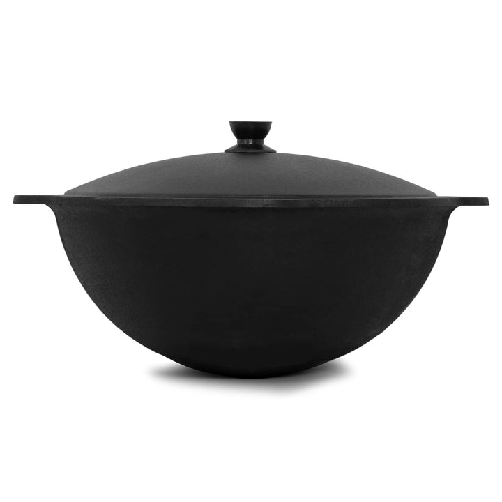 NAMANGAN | Schwenktopf Kazan aus Gusseisen 10 L (runder Boden) | Kasan Uzbekisch | Cast Iron KESSEL