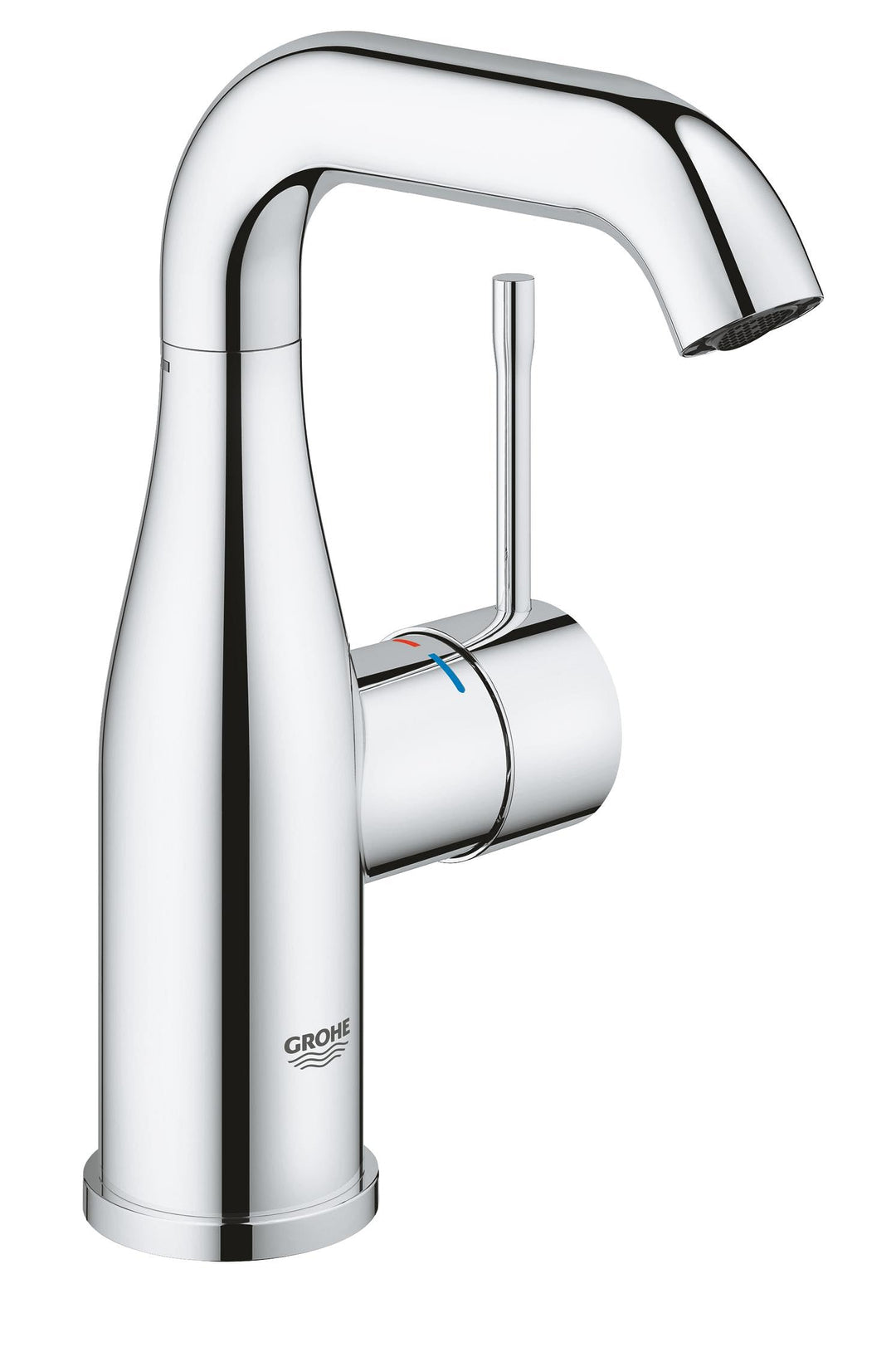 GROHE Essence - Einhand- Waschtischbatterie (wassersparend, glatter Körper, M-Size), chrom, 23463001