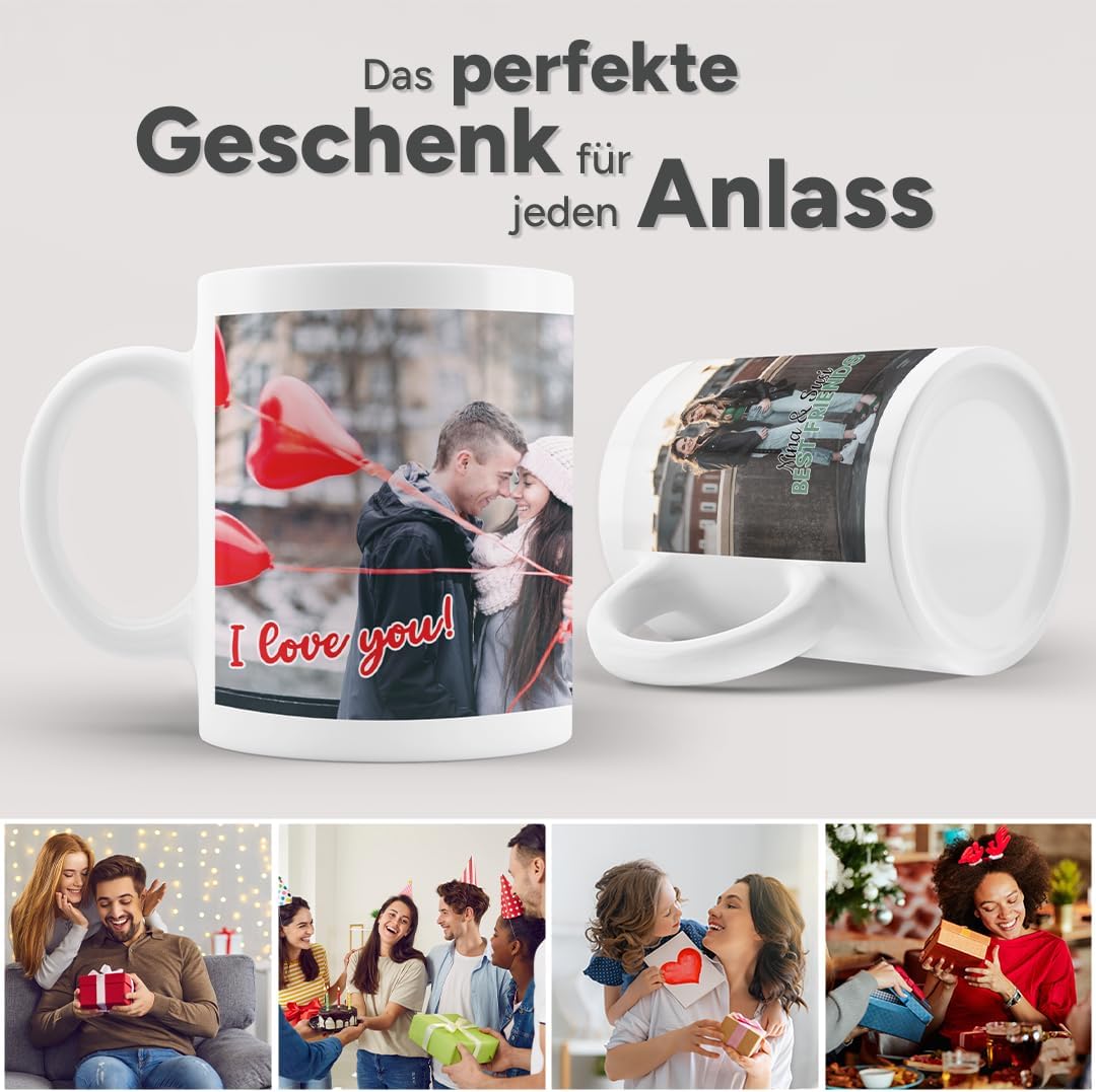 Personalisierte Tasse | personalisiert mit Foto oder Text | Tasse mit Bild | Geschenkidee | Fototass
