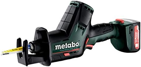 Metabo Akku-Säbelsäge PowerMaxx SSE 12 BL (602322500) Kunststoffkoffer 12V 2x2Ah Li-Ion + SC 30, far