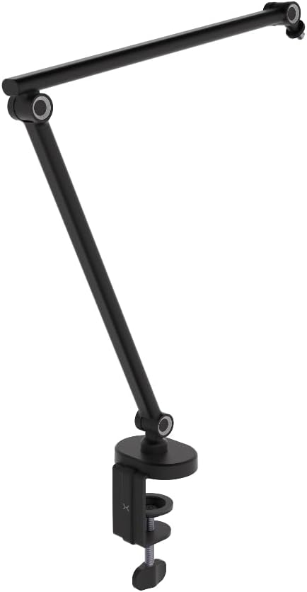 KRUX Arm 100 Mikrofonarm, Slim Design, bis 0,9 kg, 360° drehbar, Aluminium, Tischklemme, universelle