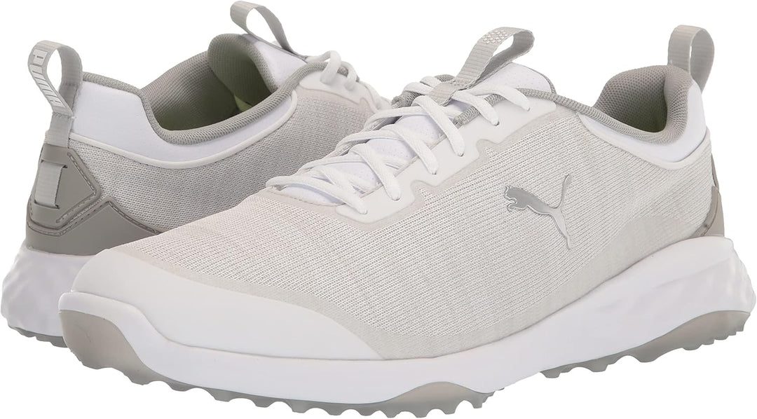 PUMA Herren Fusion Pro Extra Wide Golfschuhe 46 EU Puma Weiss Puma Silver High Rise, 46 EU Puma Whit