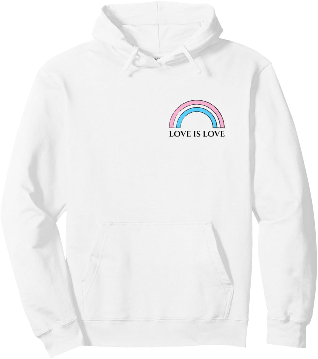 Transgender Pride Pocket Size Flag Pullover Hoodie
