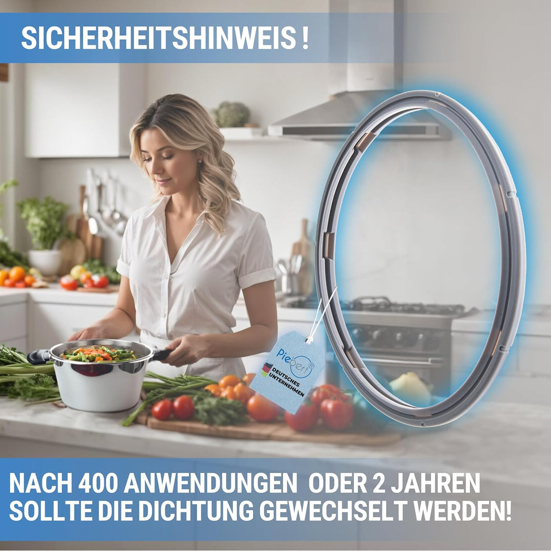 3x Dichtung 39156 22cm für Fissler Vitaquick, Vitavit Comfort Vitavit Premium Vitavit edition Schnel