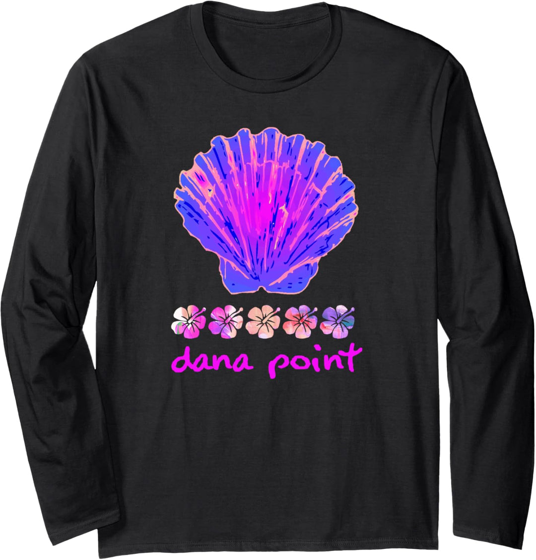 Dana Point Beach Travel Tropical Shell Langarmshirt