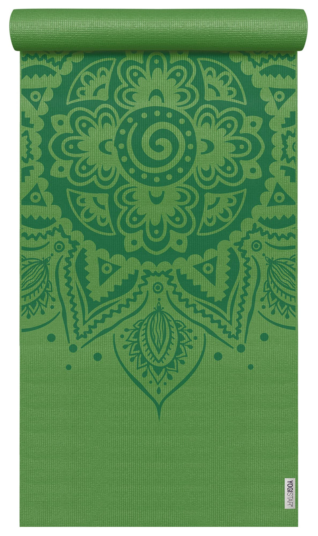 Yogamatte Yogimat® Basic - Art Collection - Spiral Mandala kiwi grün, kiwi grün