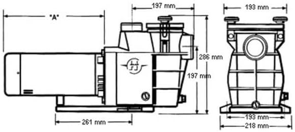 Hayward Powerline Pumpe New 1/2 CV Mono schwarz 0,50 CV, 0,50 CV