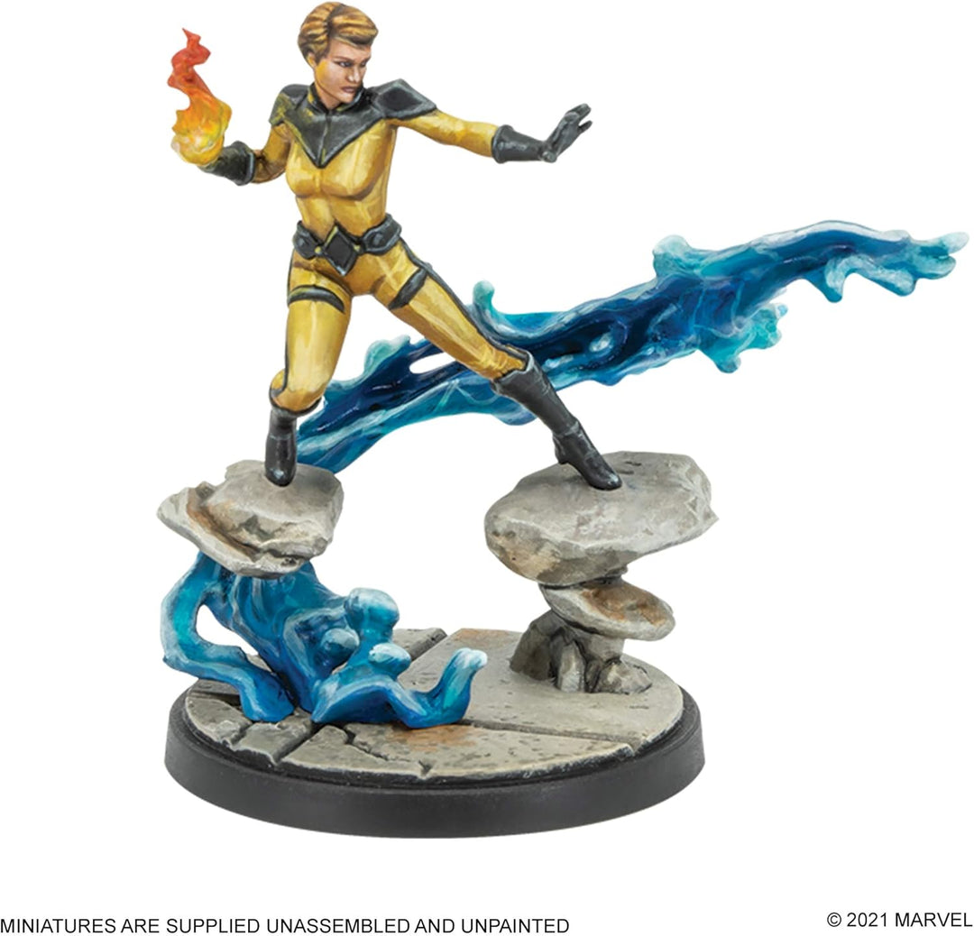 Atomic Mass Games - Marvel Crisis Protocol: Character Pack: Crystal and Lockjaw - Miniature Game CP3