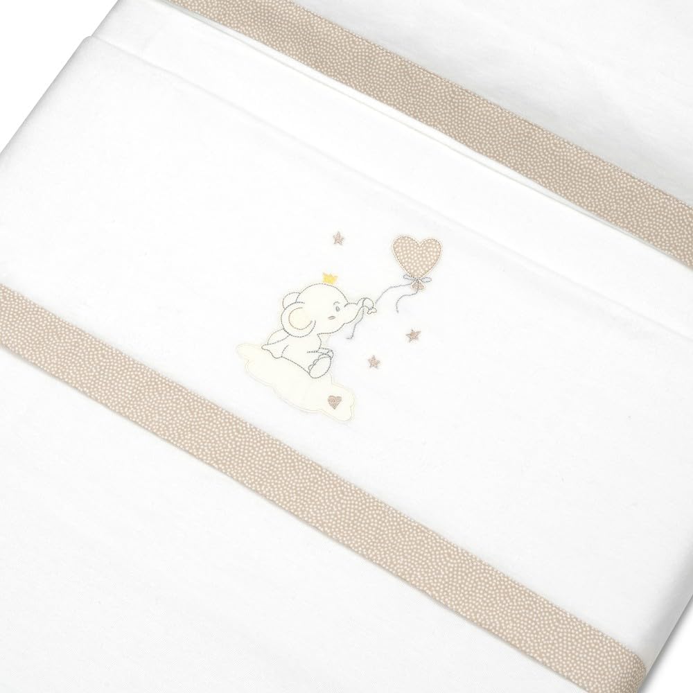 Interbaby Bettwäsche-Set für Kinderwagen, 40 x 80 cm, 100% Baumwolle, warm, Flanell-Bettwäsche, inkl