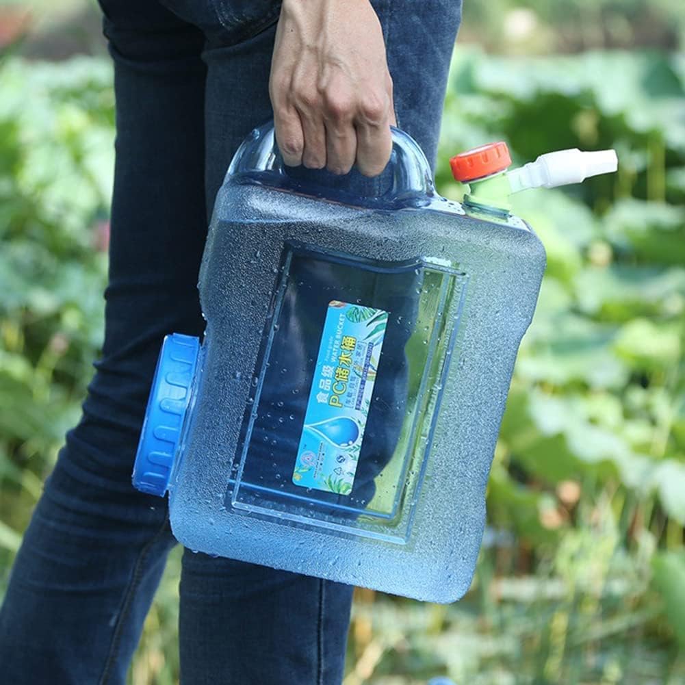 RUYI Wasserkanister mit Hahn und Schraubdeckel, Camping Wasserkanister BPA-frei Trinkwasserkanister,