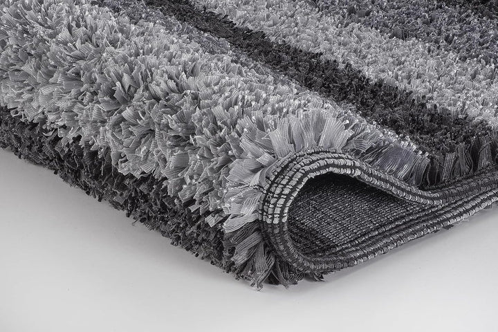 Kleine Wolke Lounge Badteppich, Polyester, Slate-Grey, 1 cm cm, 70 cm x 120 cm Slate-grey 70 cm x 12