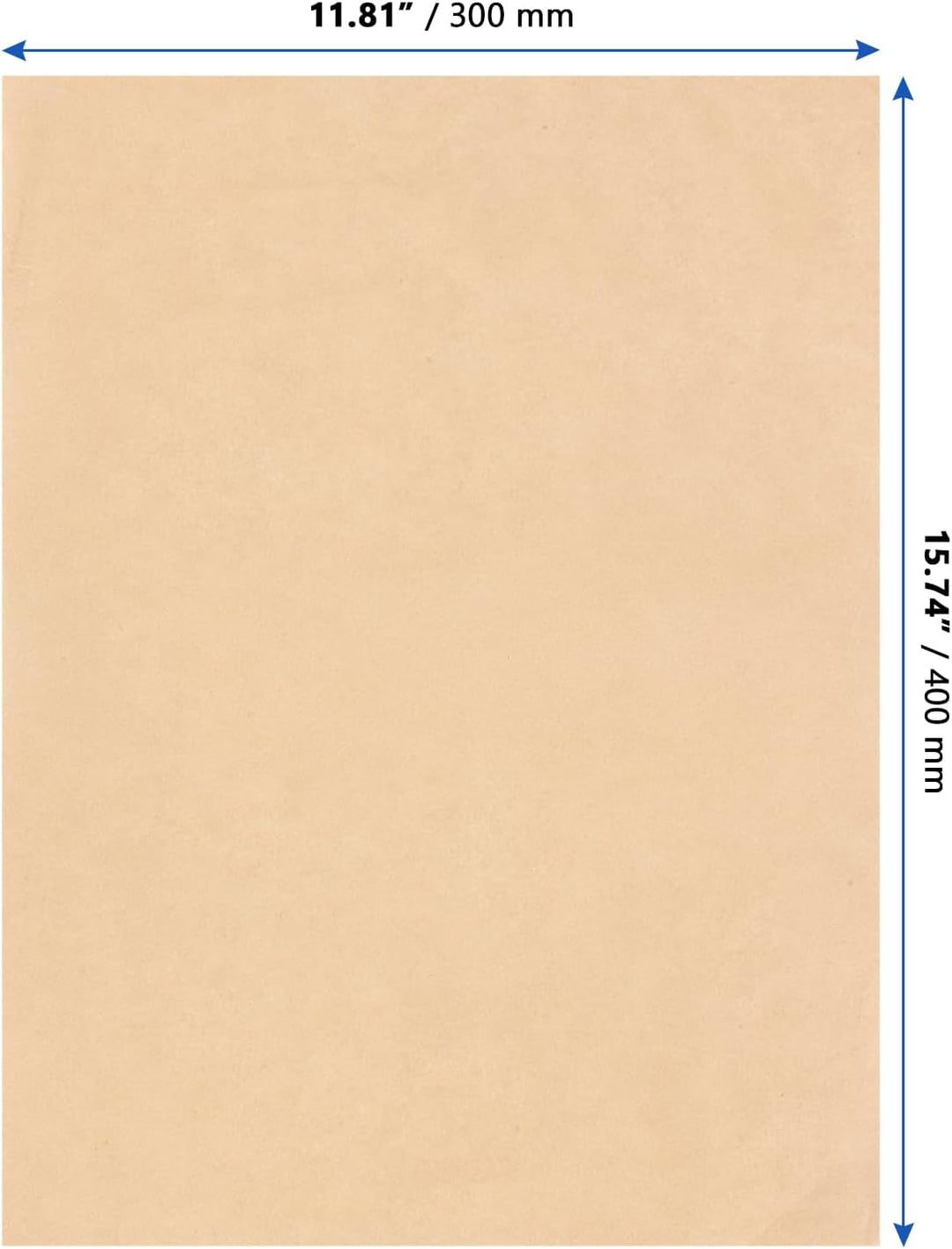 400 Stück Backpapier Zuschnitte 30 x 40cm, Baking Paper Braun Pergamentpapier Fettdicht Papier, Anti