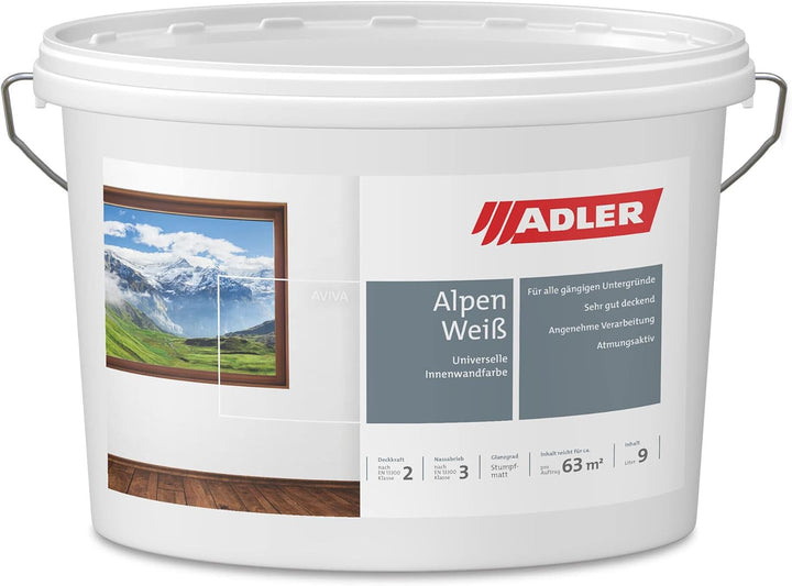 Aviva Alpen-Weiss, universelle Dispersionsfarbe 15l 0.15 ml (100183er Pack), 0.15 ml (100183er Pack)