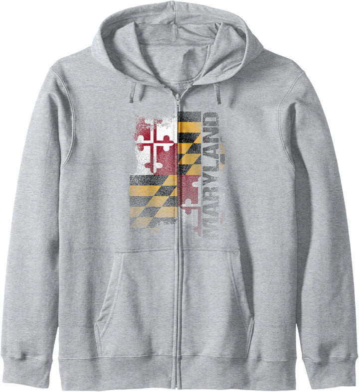 Maryland Souvenir State Flag Gift Kapuzenjacke