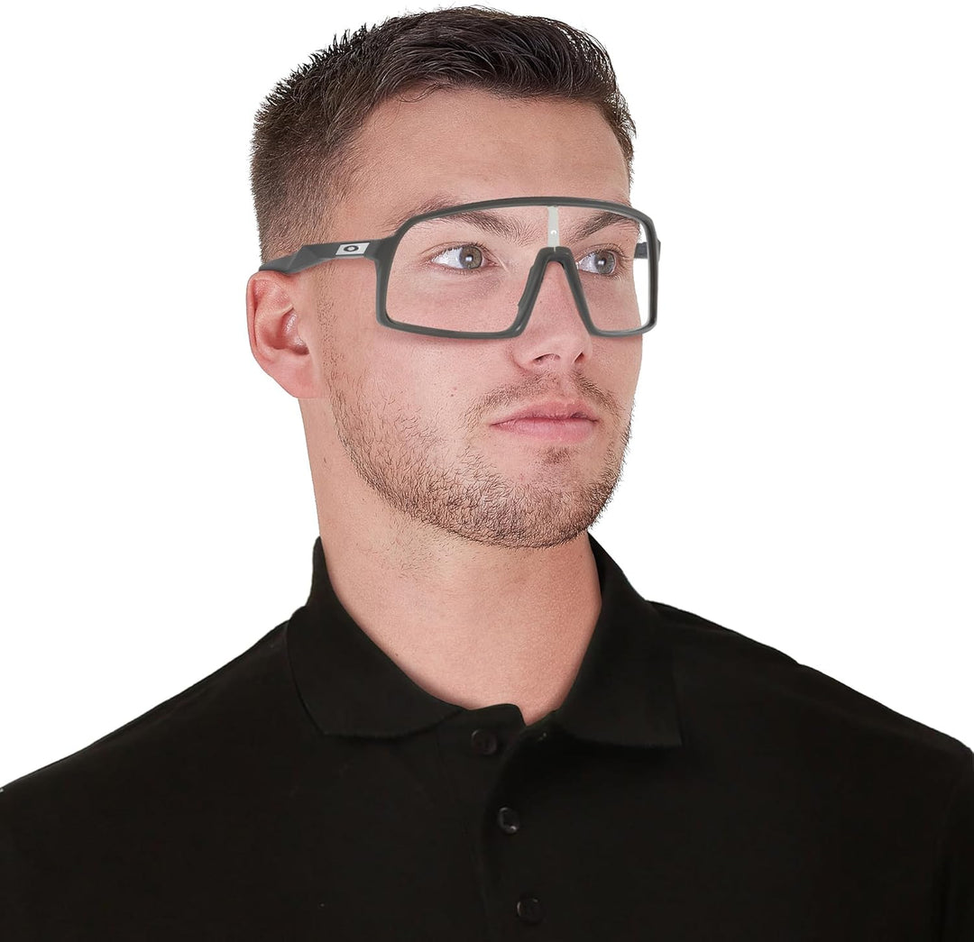 Oakley Herren Oo9406 Sutro Sonnenbrille (1er Pack) 37 mm Mattes Carbon/Transparent Bis Schwarz, Phot