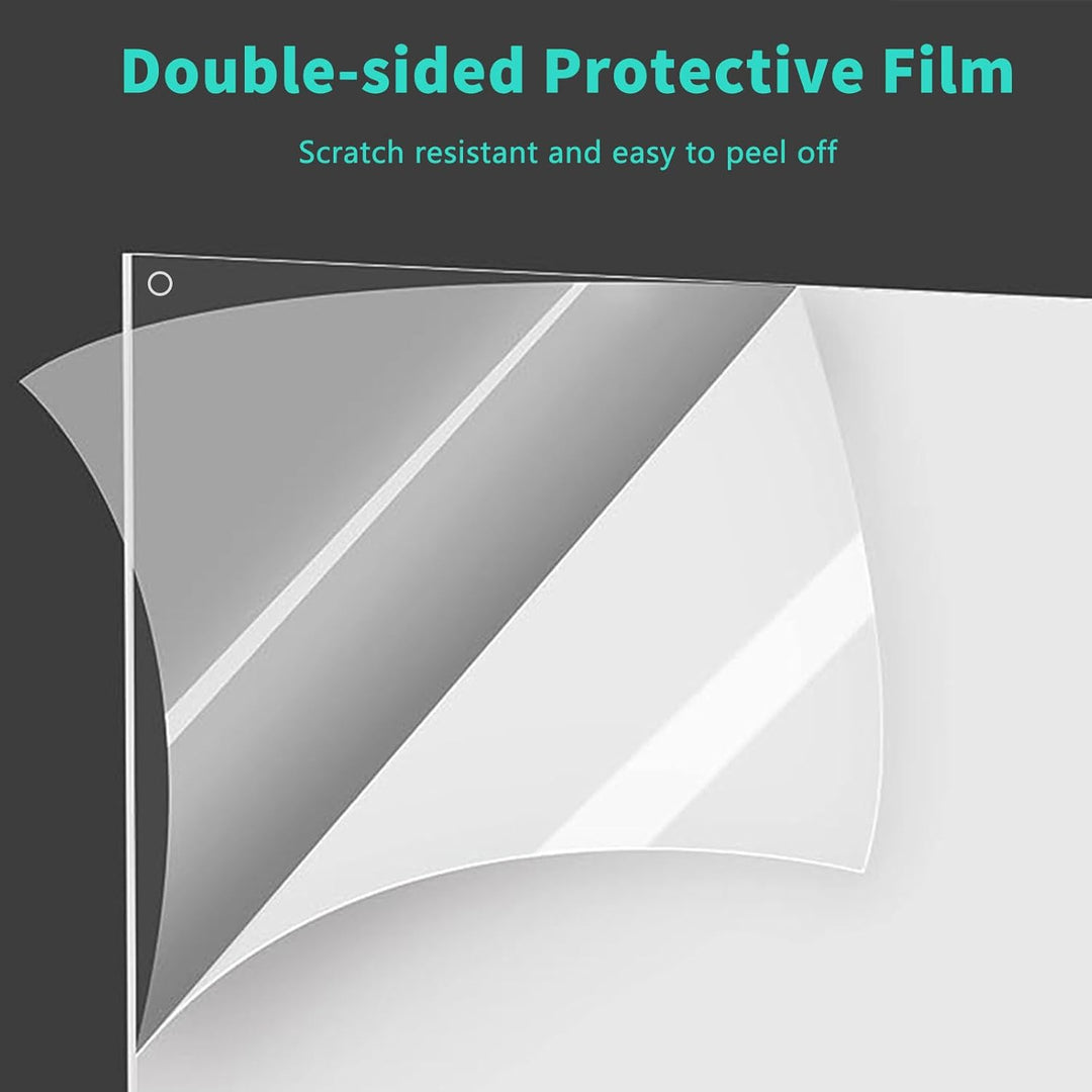 6 Stück Haustierkäfig-Einlage, 26 x 21 cm, Urin-Schutz, Seitenfutter, transparentes Blatt, Kaninchen