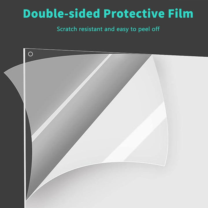 6 Stück Haustierkäfig-Einlage, 26 x 21 cm, Urin-Schutz, Seitenfutter, transparentes Blatt, Kaninchen