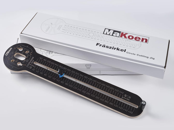Fräszirkel Kreisschneider passend für Bosch Oberfräse GKF600 GKF12 MaKoen mm Skala mm-Skala, mm-Skal