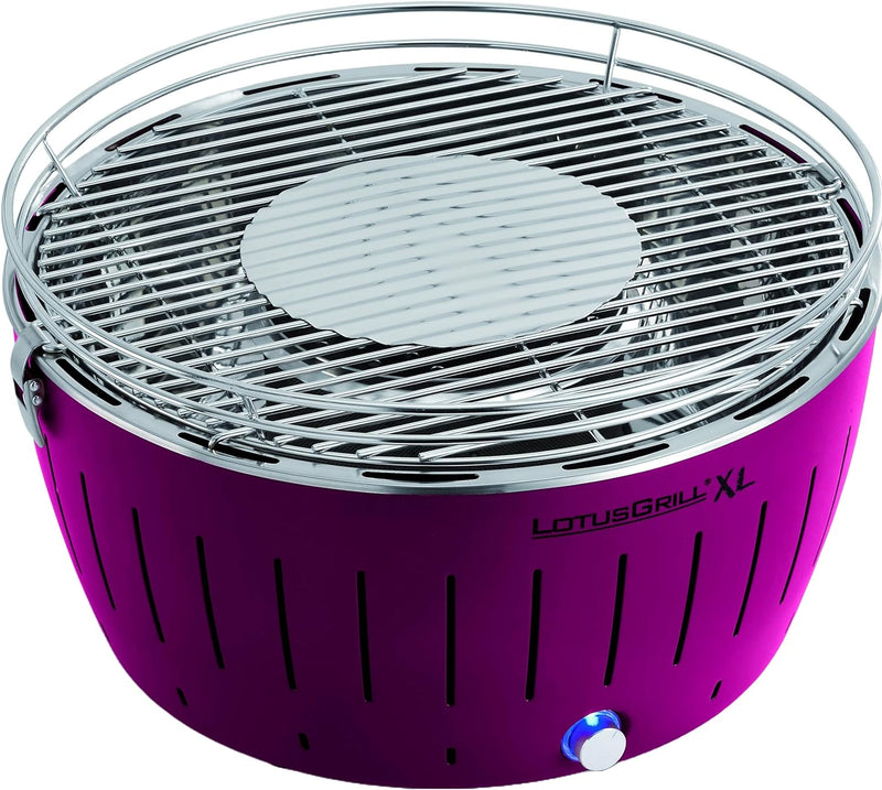 LotusGrill Kohlegrill Serie 435 XL, Zitrus, 43,5 x 35 x 25,7 cm, Lila Lilac, Lilac