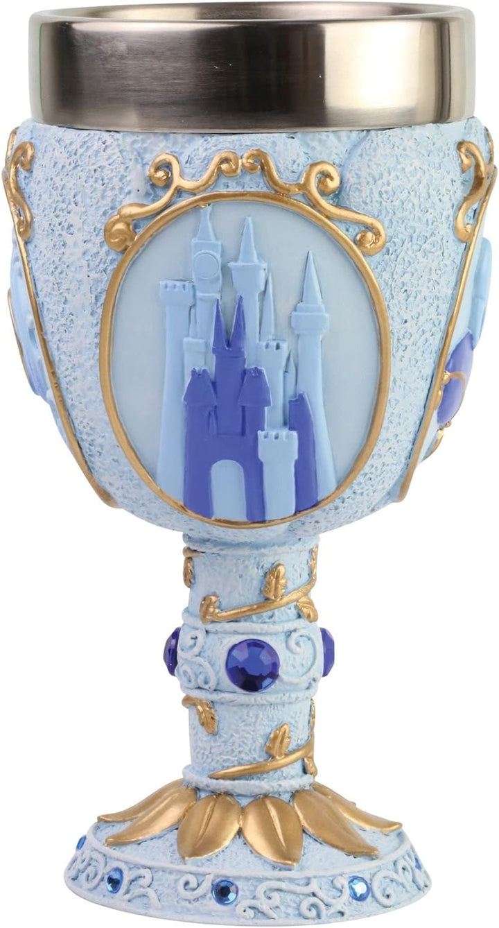 ENESCO Disney Showcase Cinderella Castle Dekorativer Kelch, 18 cm, Mehrfarbig, 6007189
