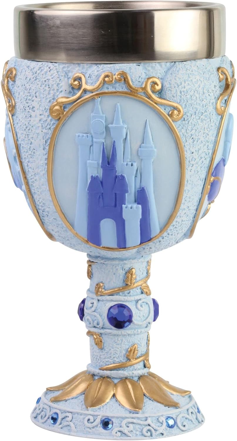 ENESCO Disney Showcase Cinderella Castle Dekorativer Kelch, 18 cm, Mehrfarbig, 6007189