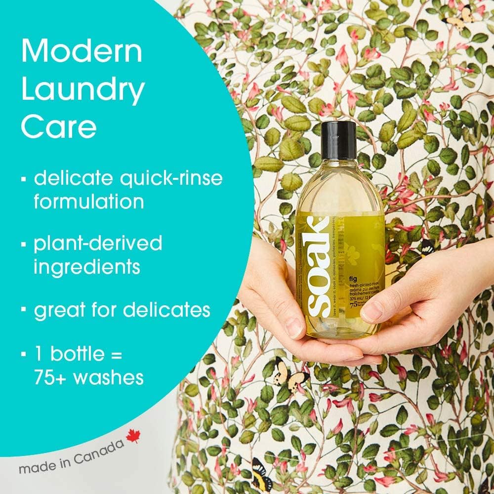 SOAK - Feinwaschmittel, Modern Laundry Care, Umweltfreundlich, 375ml Fig Feige 6.35 x 6.35 x 15.87 c