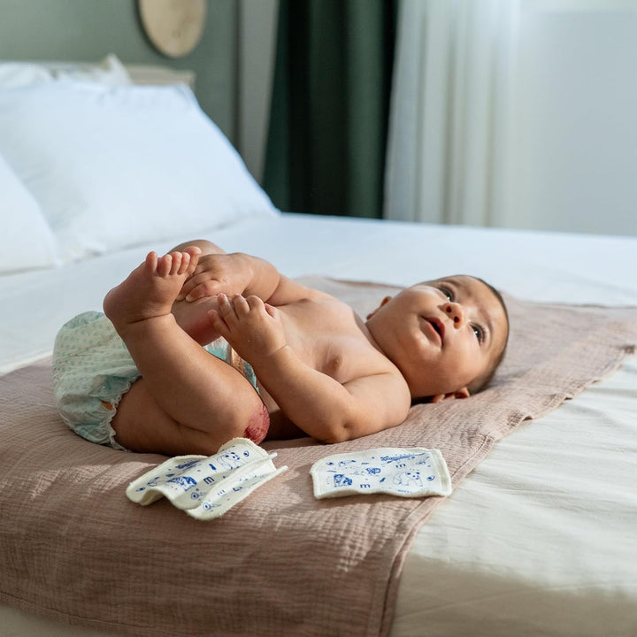 Mustela Wiederverwendbare 100% Baumwolle GOTS Wickeltücher, Körper und Make-up, Baby und Familie - R