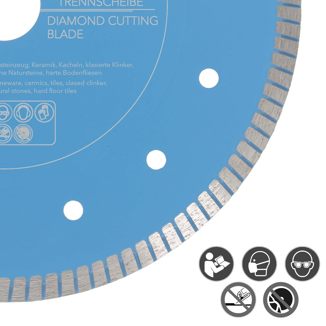 PRODIAMANT F33 Profi Diamant Trennscheibe ø 180mm für Natursteine Granit und Fliesen Bohrung 22,2mm