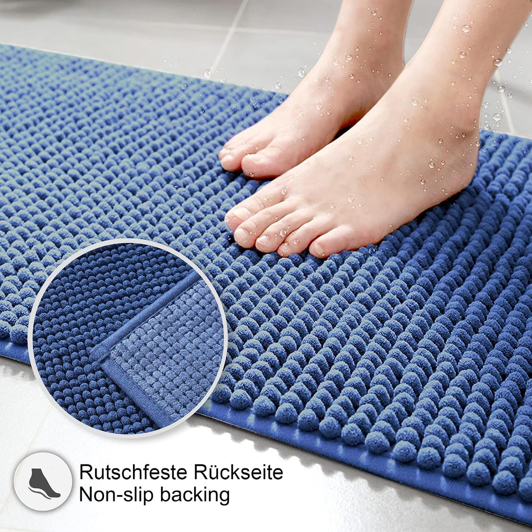 Decomira Badematte rutschfest | Als Badteppich Set kombinierbar | Badezimmer-Teppich Bad-Vorleger wa