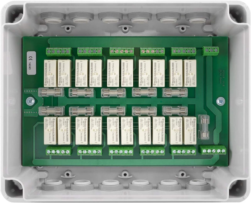 3T-MOTORS Motorgruppensteuergerät für 10 Motoren MSG10/AP, Rolladenmotor/Markisenmotor Einzel- und Z