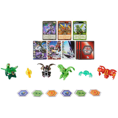 Bakugan 'Evolutions' Battle Strike 6er Pack mit 1 Platinum Ball (Darkus Dragonoid), 2 Basic Balls (P