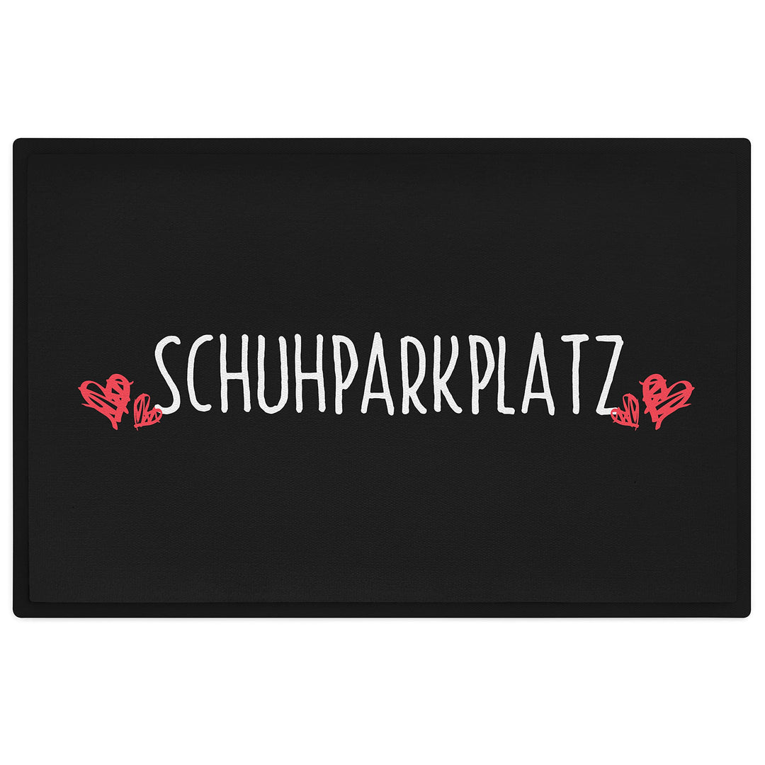 Trendation - Schuhparkplatz Lustige Fussmatte Geschenk Fussmatte mit Spruch Innen und Aussenbereich