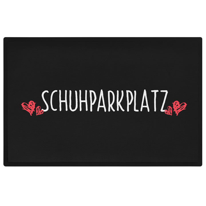 Trendation - Schuhparkplatz Lustige Fussmatte Geschenk Fussmatte mit Spruch Innen und Aussenbereich