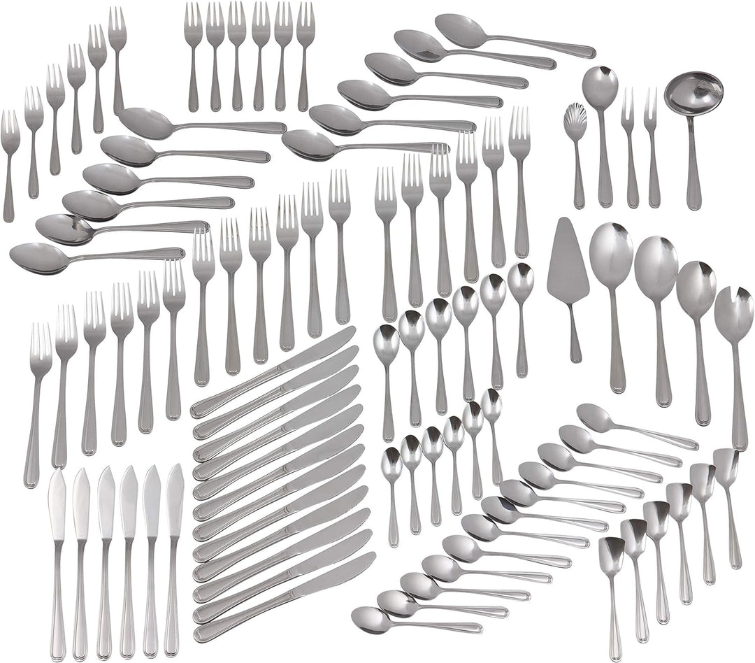 GRÄWE Besteckset für 12 Personen aus Edelstahl, Geschirrset, 100-teilig Set, nickelfrei, rostfrei, h