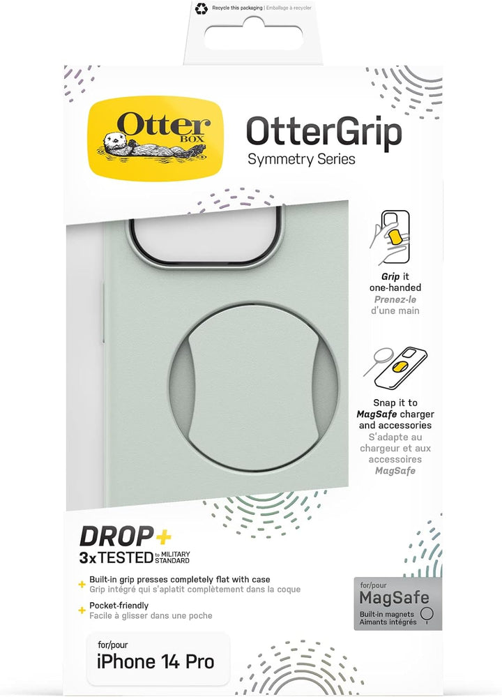 OtterBox OtterGrip Symmetry Hülle für iPhone 14 Pro für MagSafe, Sturzsichere, schützende Hülle mit