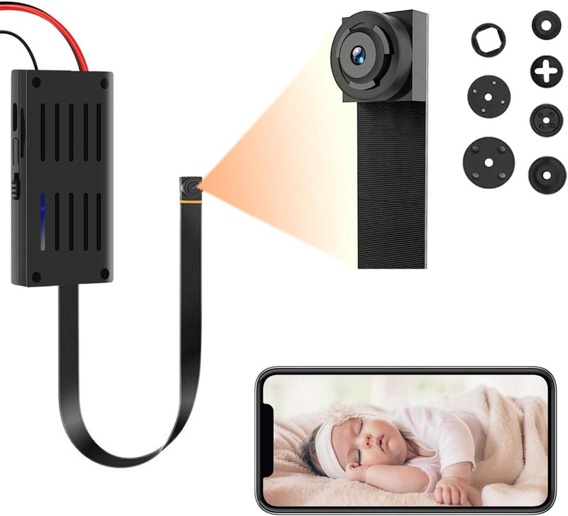 Mini Kamera, 1080P Videorecorder Tragbare Klein IP Kamera P2P Drathlos mit Bewegungsmelder, App Steu
