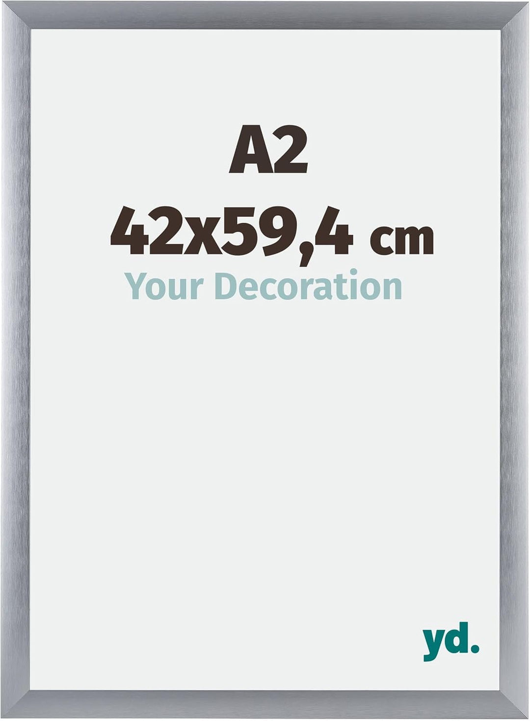 yd. Your Decoration - Bilderrahmen DIN A2 42x59,4 cm - Bilderrahmen aus Aluminium mit Acrylglas - An