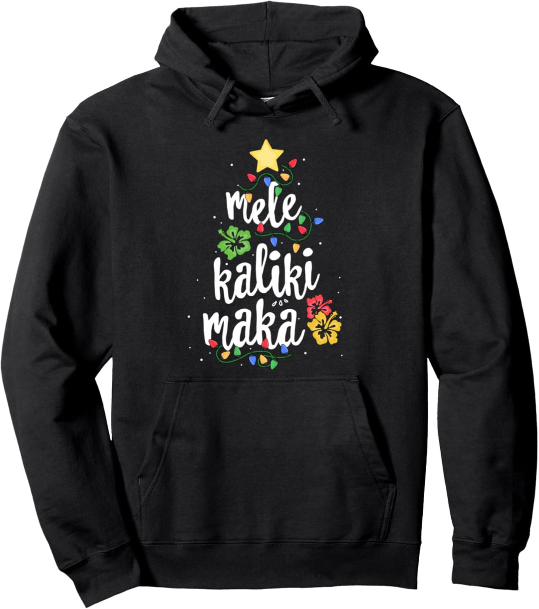 Mele Kalikimaka Shirt For Women Hawaiian Hawaii Christmas Pullover Hoodie