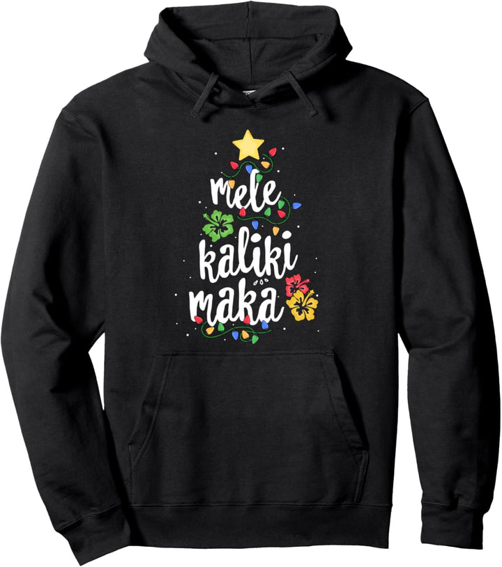 Mele Kalikimaka Shirt For Women Hawaiian Hawaii Christmas Pullover Hoodie