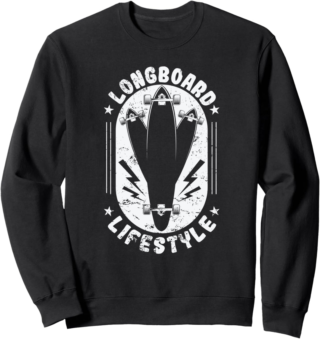 Longboard Lifestil-Skateboard Sweatshirt